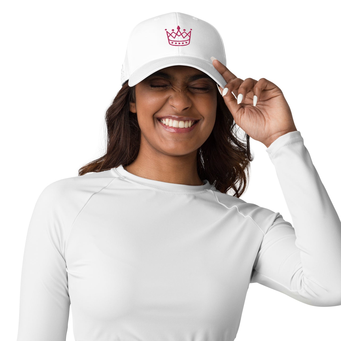 Gorra Adidas mujer bordado rosa-fuxia