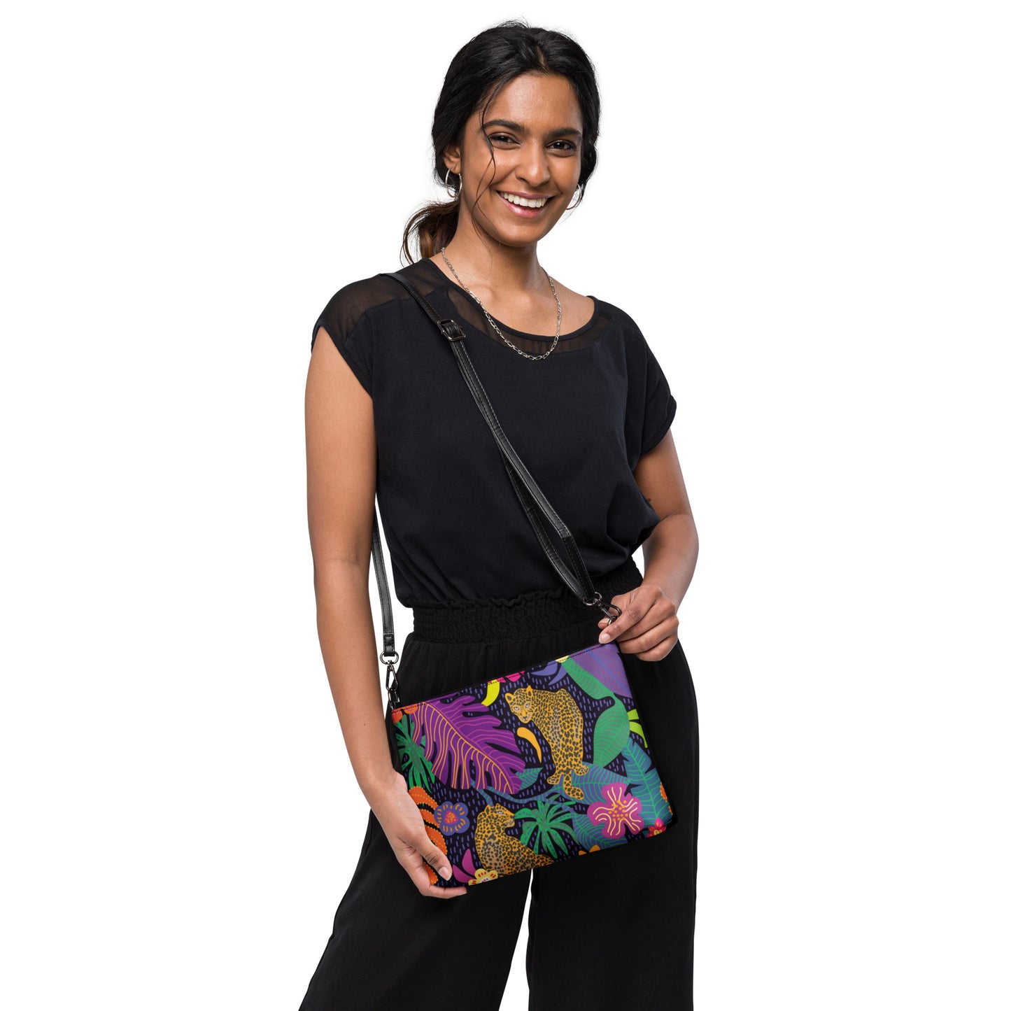 Bolso con correa RZ Leopard