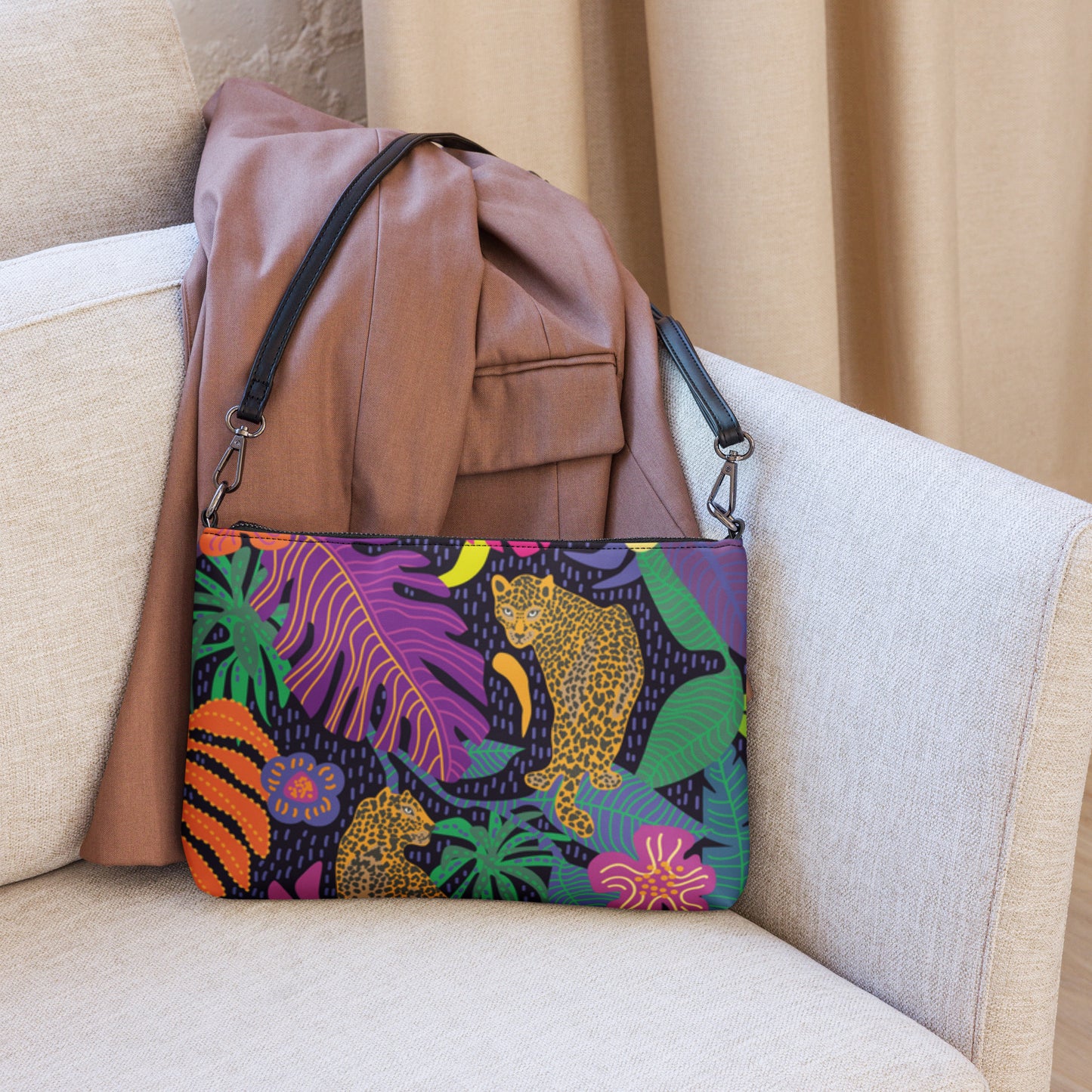 Bolso con correa RZ Leopard