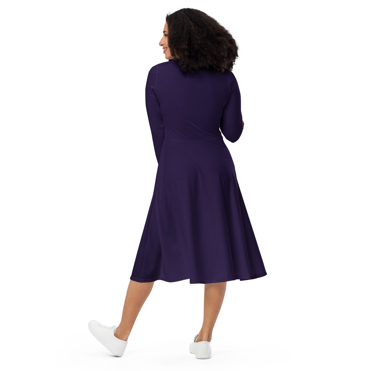 Vestido midi RZ, liso