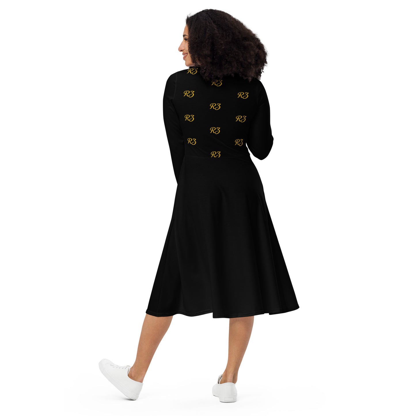 Vestido midi RZ Leopard