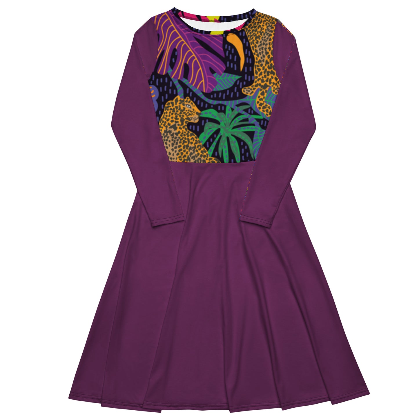 Vestido midi RZ Leopard