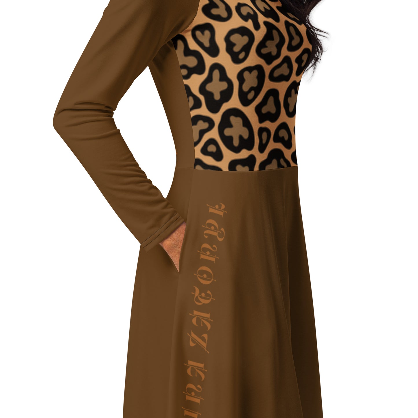 Vestido midi RZ Leopard
