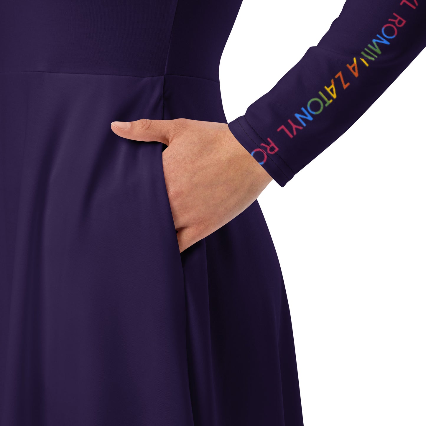Vestido midi RZ, liso
