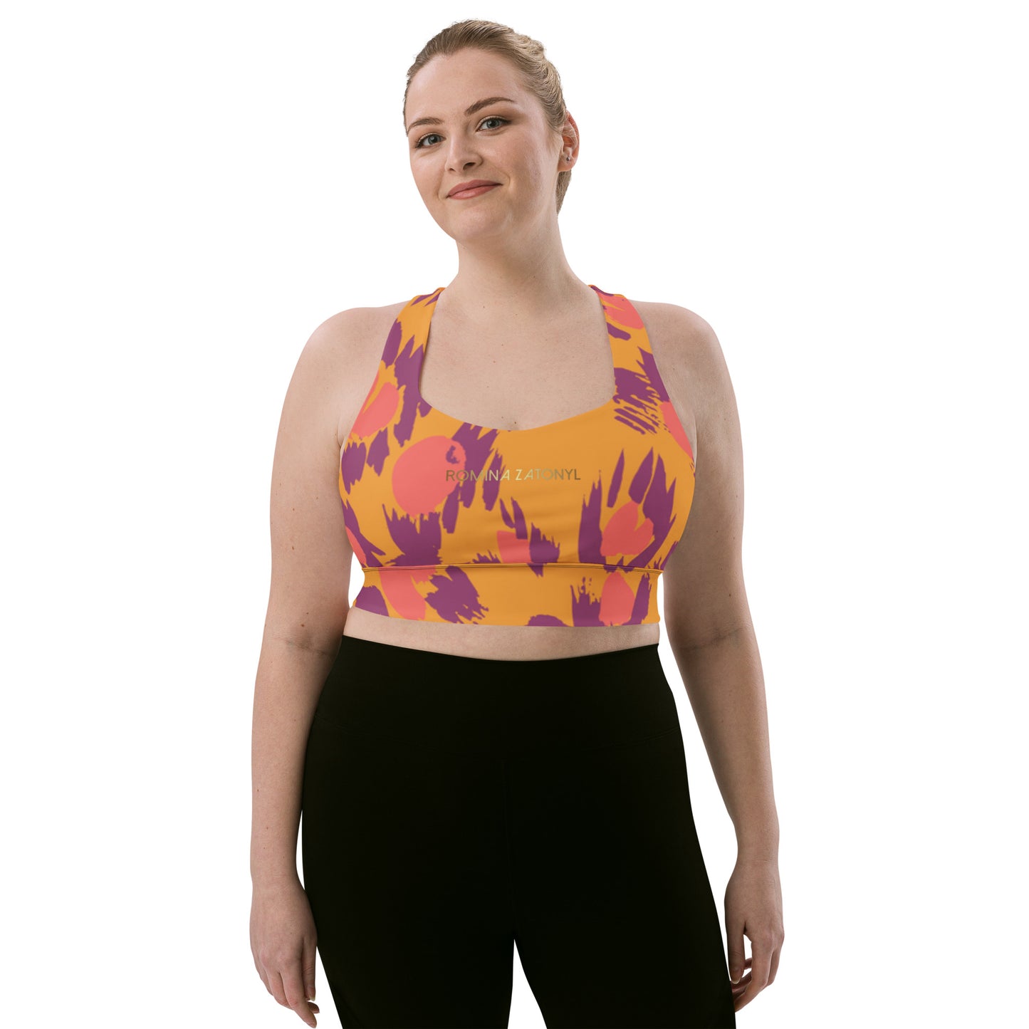 Sujetador deportivo ancho RZ Leopard