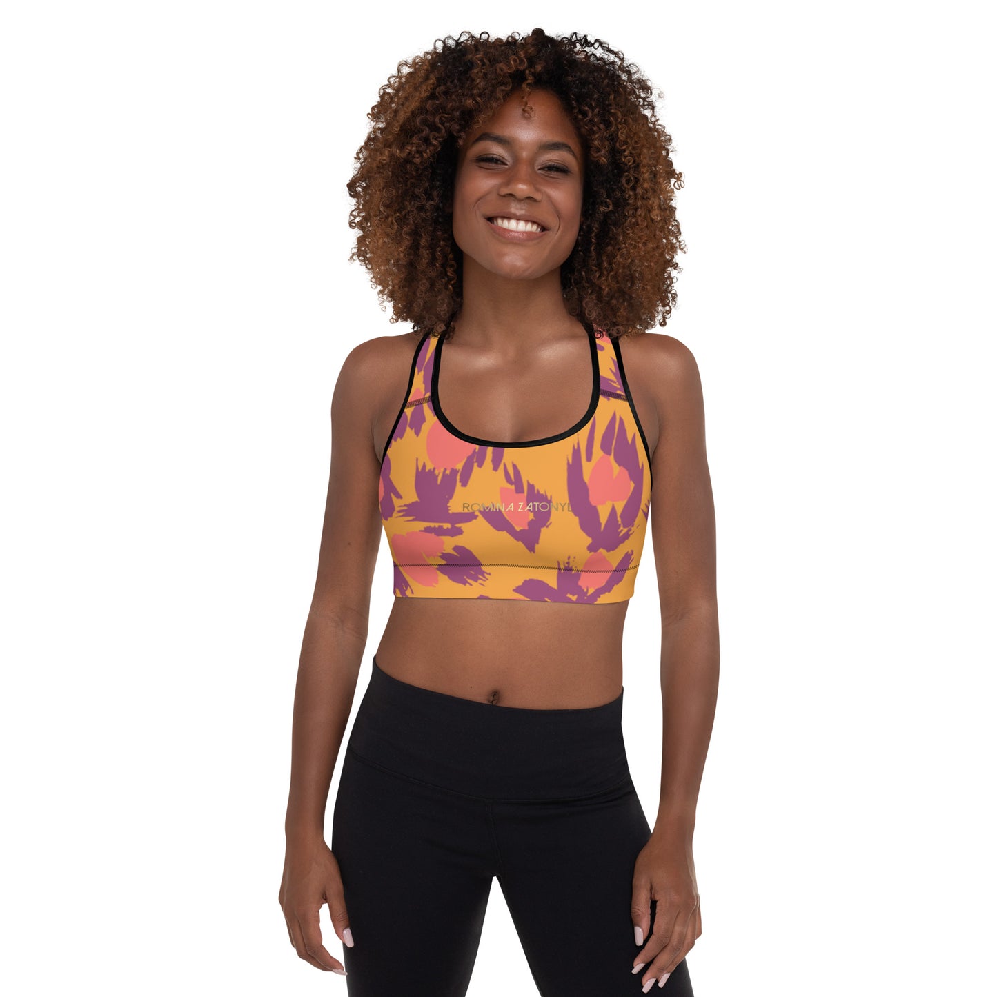 Sujetador deportivo con relleno RZ Leopard