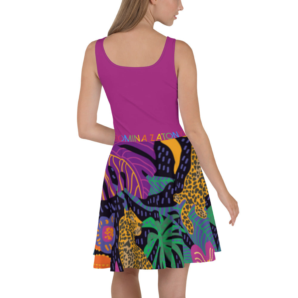 Vestido skater RZ Leopard