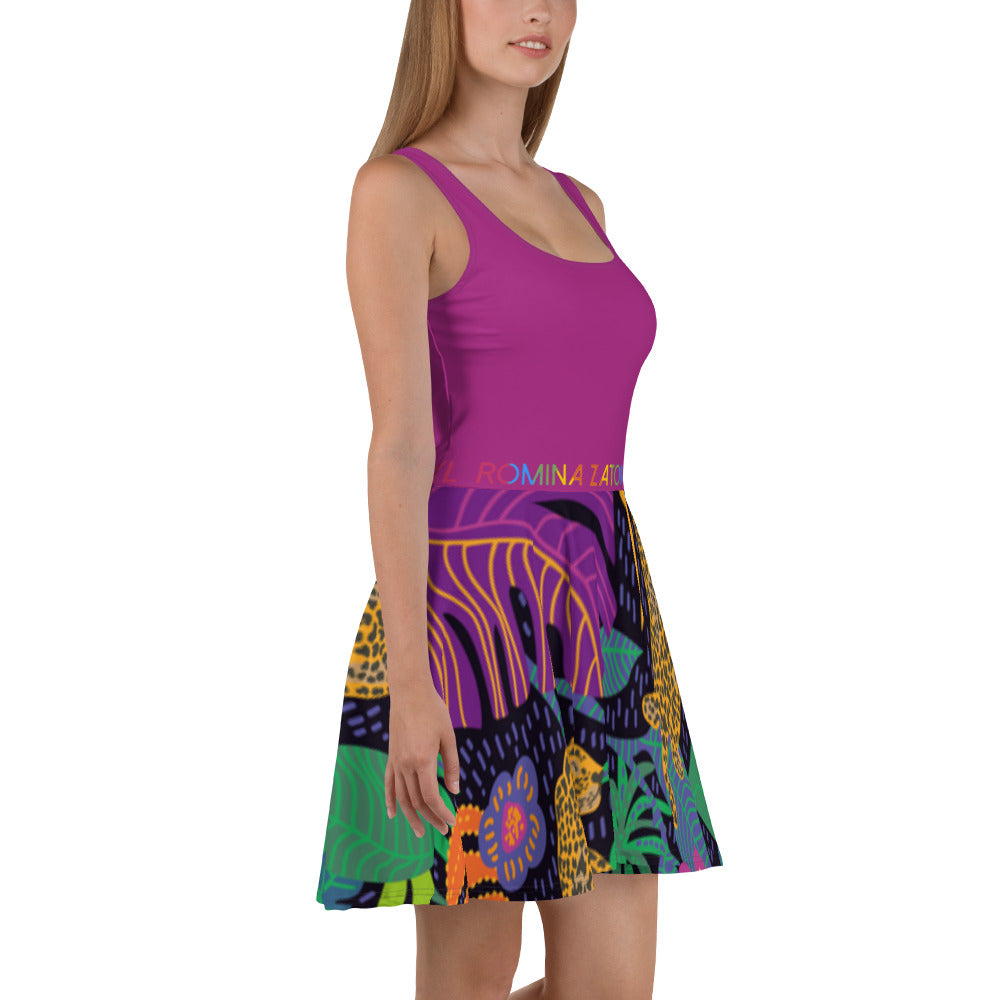 Vestido skater RZ Leopard