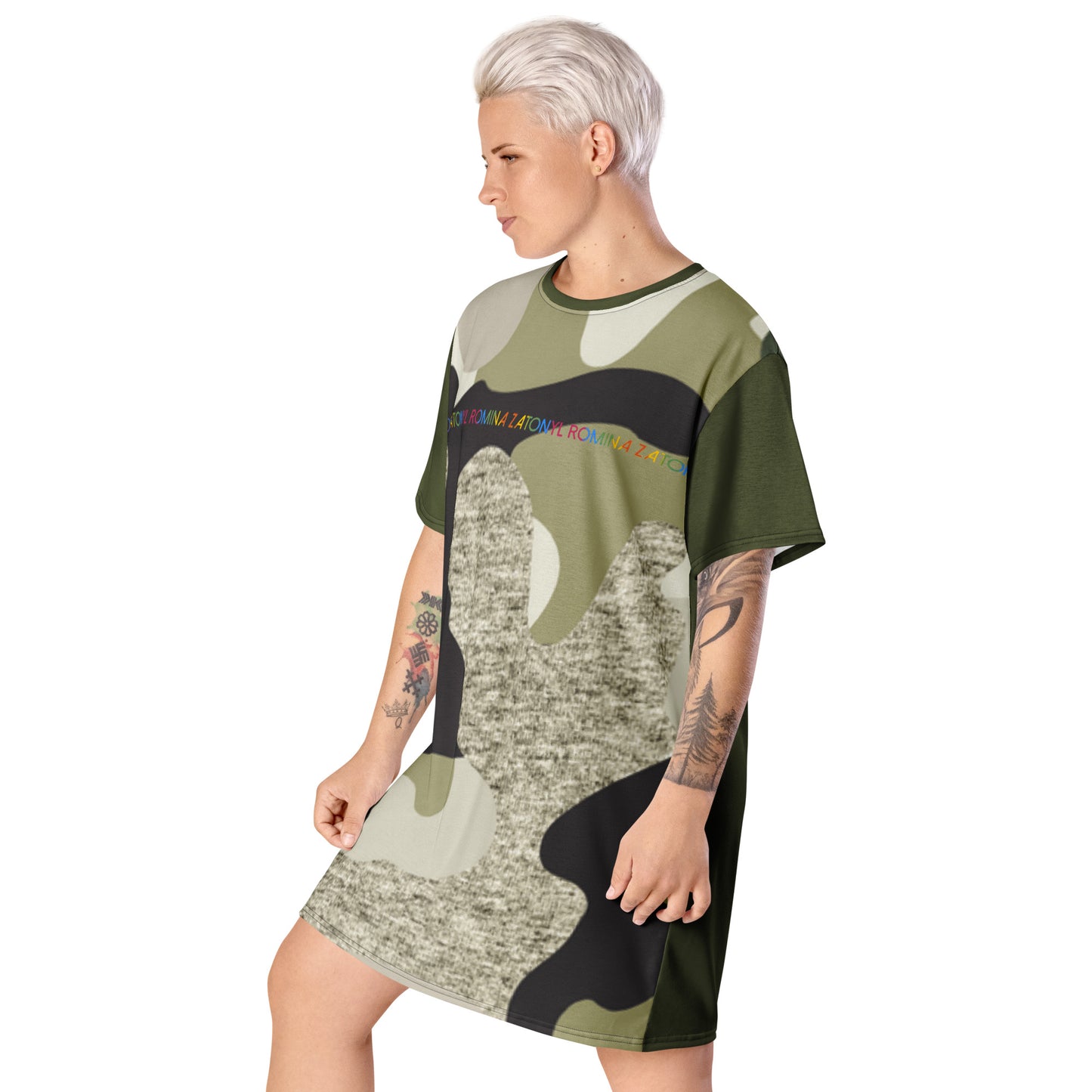 Vestido camiseta RZ camuflada