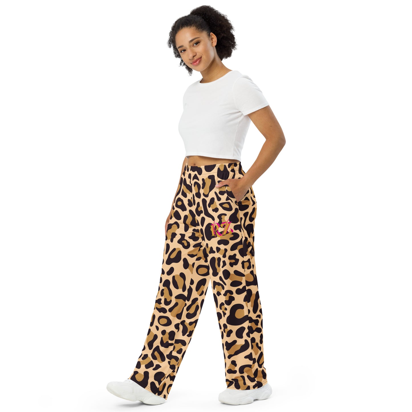Pantalón ancho all over mujer Leopard RZ