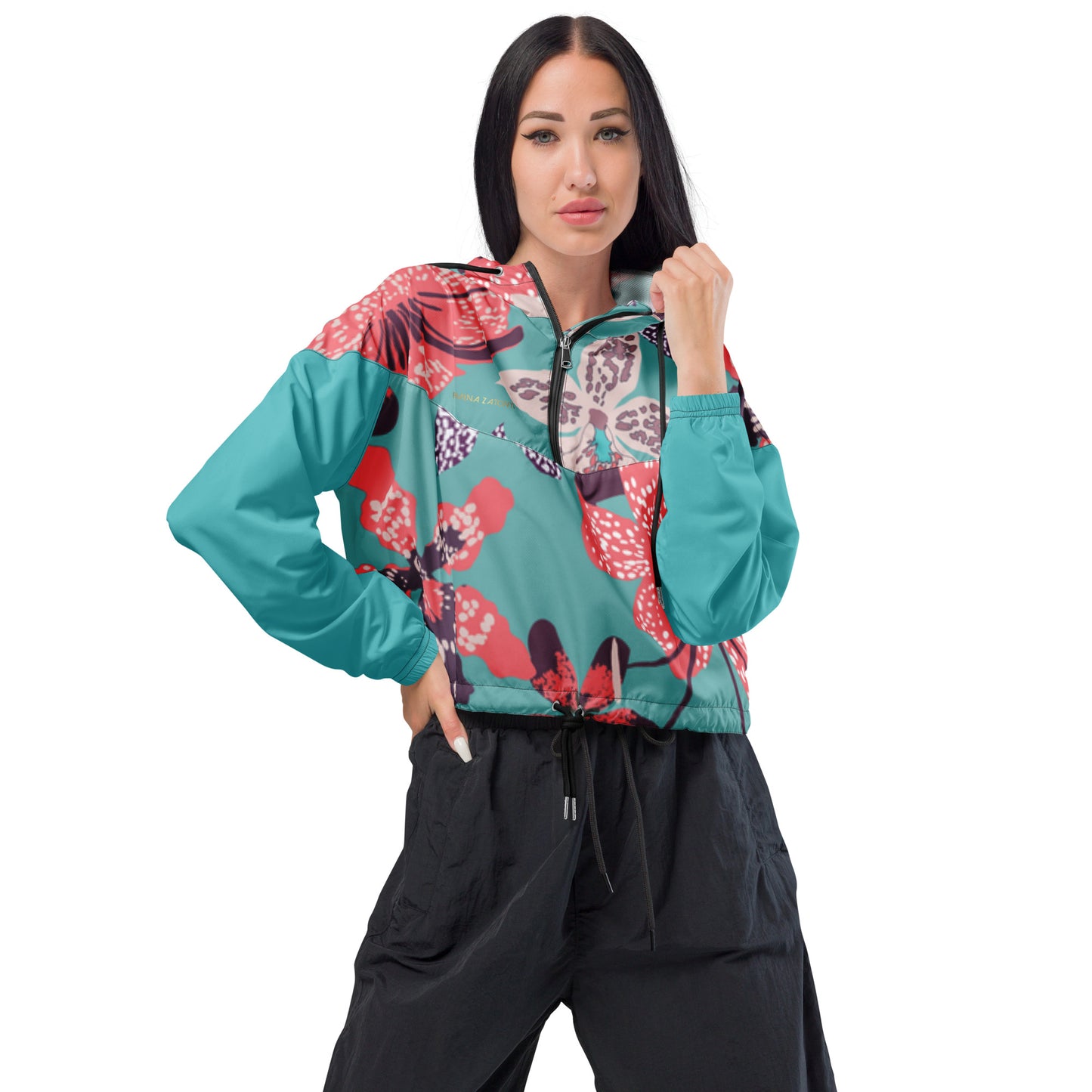 Cortavientos crop impermeable para mujer RZ