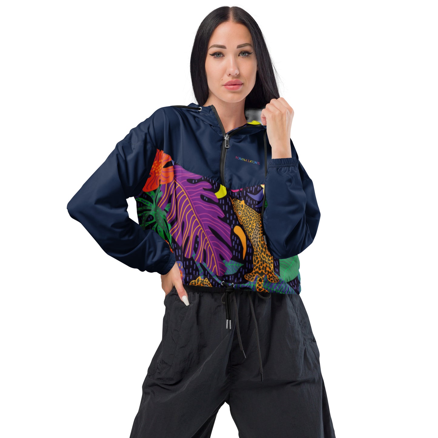 Cortavientos crop impermeable mujer RZ