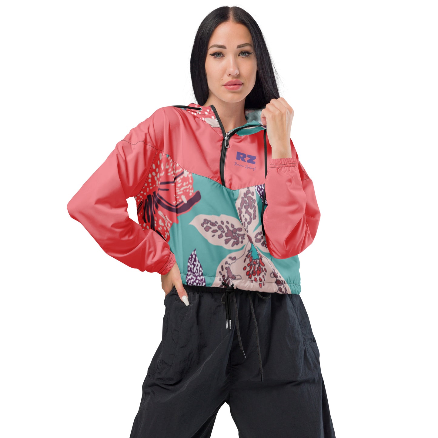 Cortavientos crop impermeable mujer RZ
