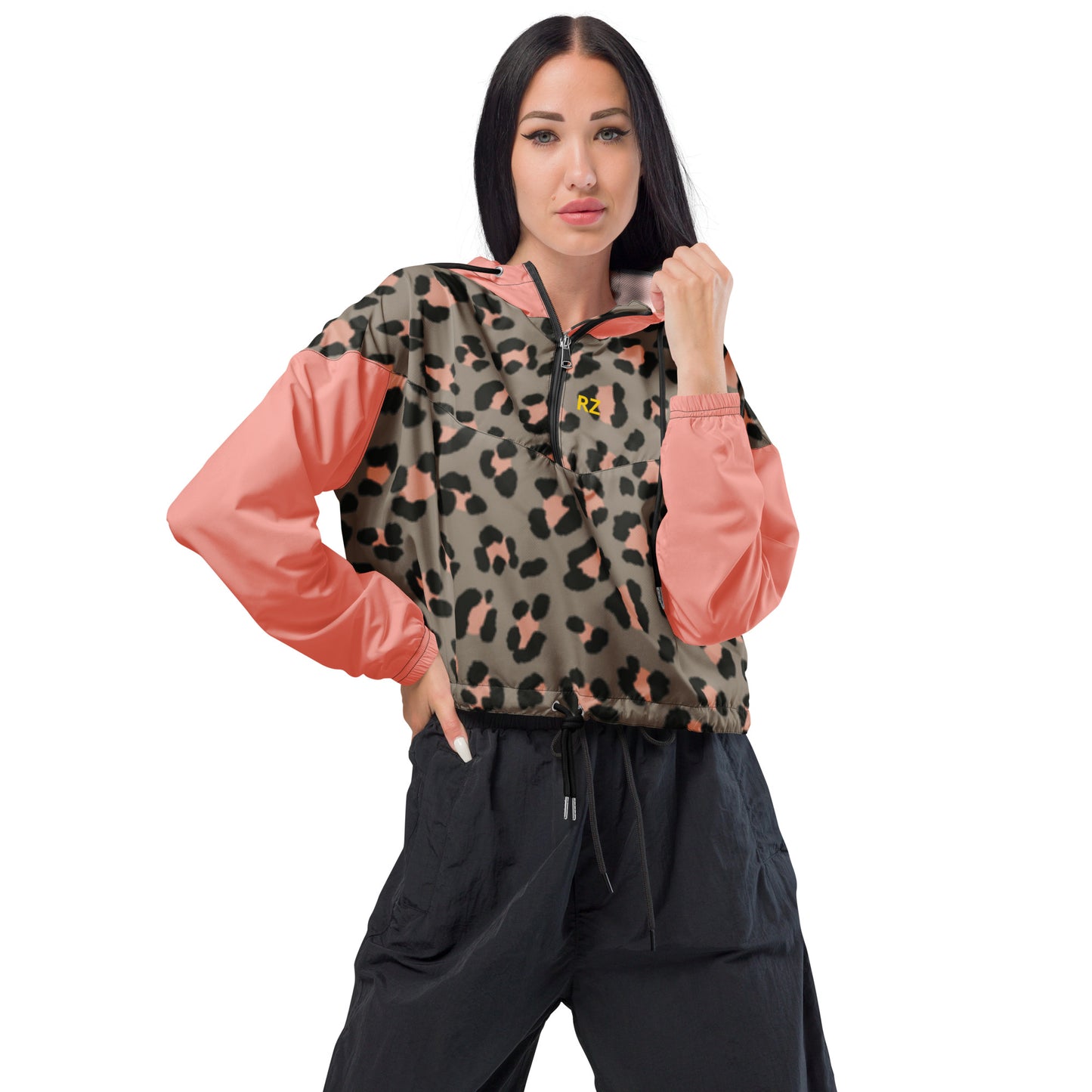 Cortavientos RZ impermeable, leopard mujer