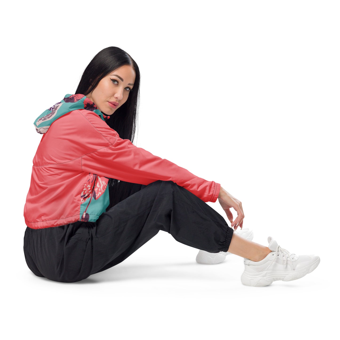 Cortavientos crop impermeable mujer RZ