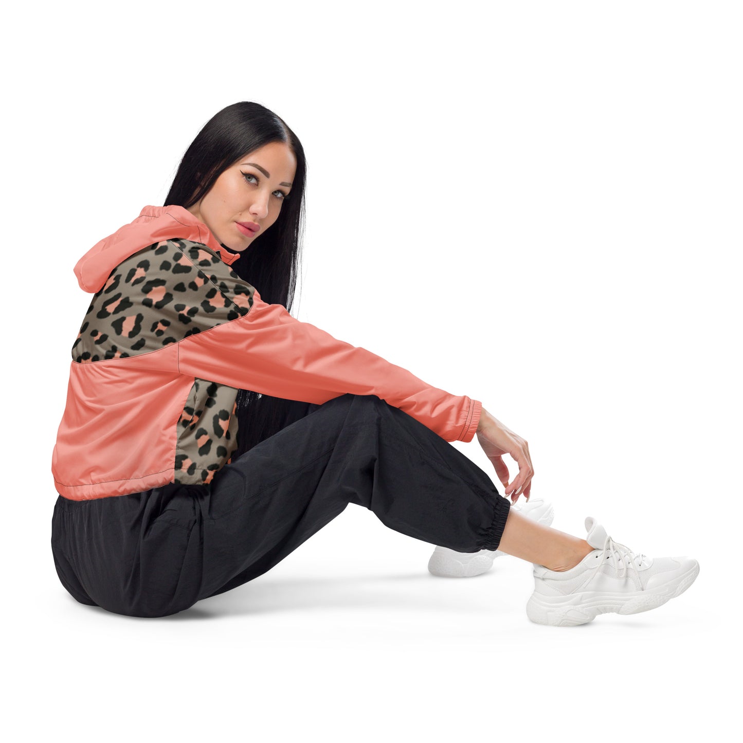 Cortavientos RZ impermeable, leopard mujer