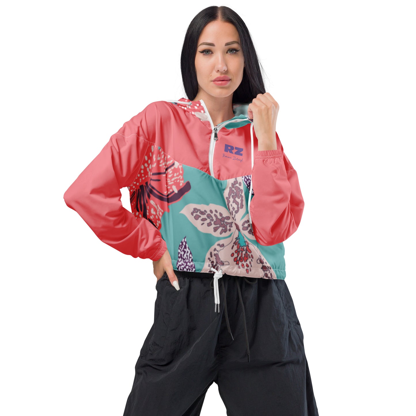 Cortavientos crop impermeable mujer RZ