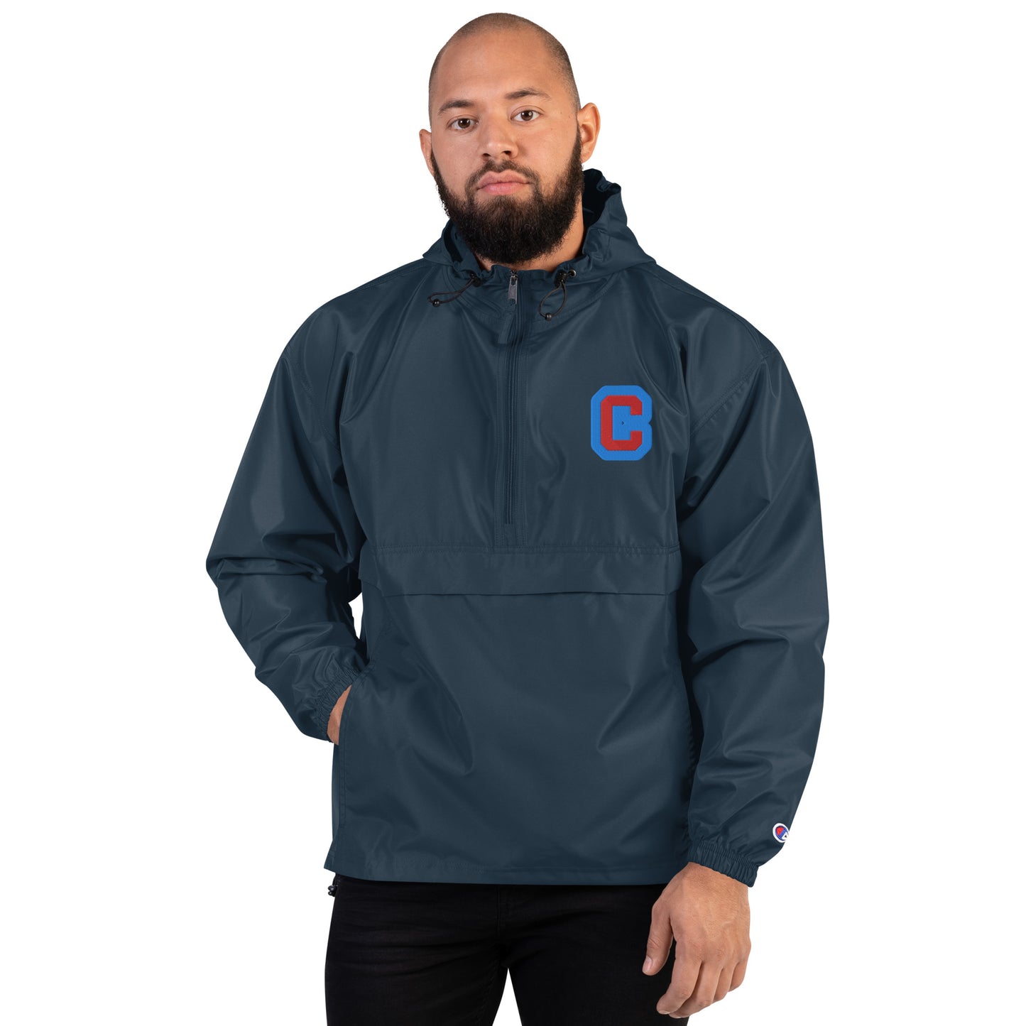 Chaqueta bordada plegable Champion, unisex