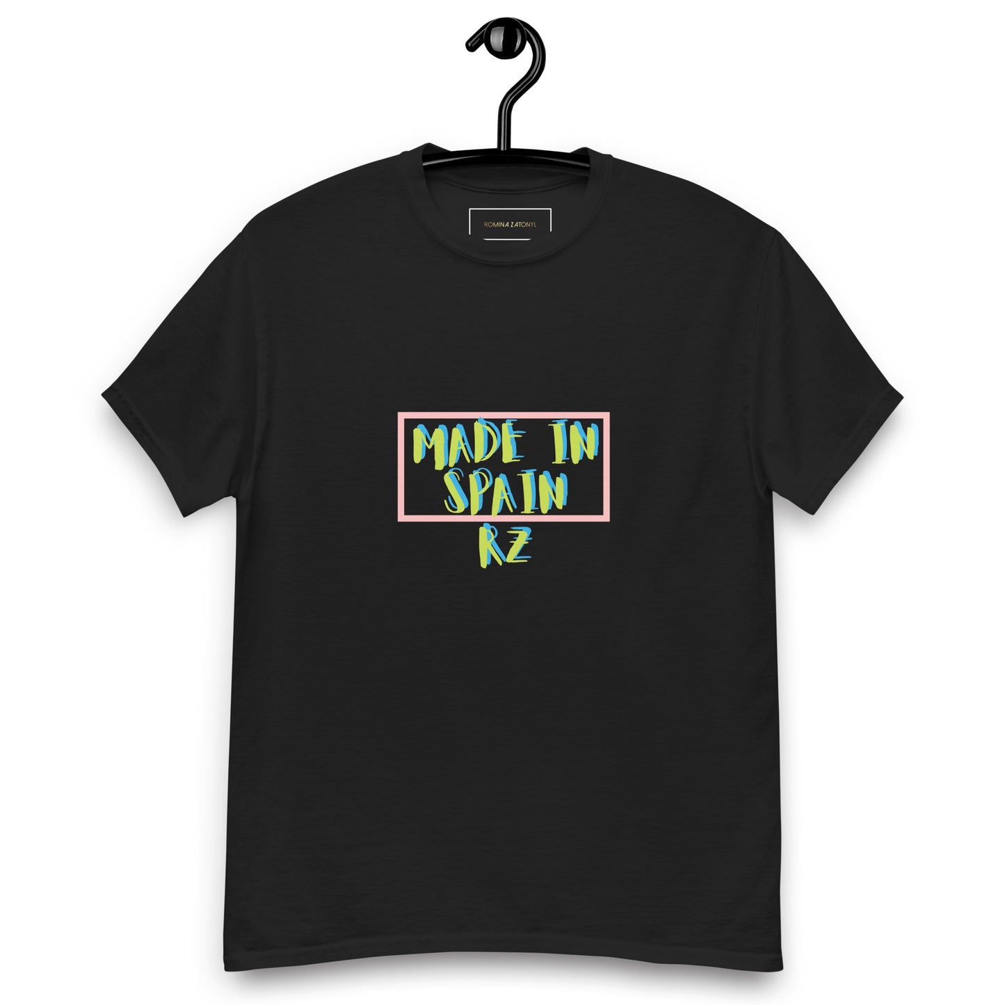 Camiseta doble estampado RZ, hombre
