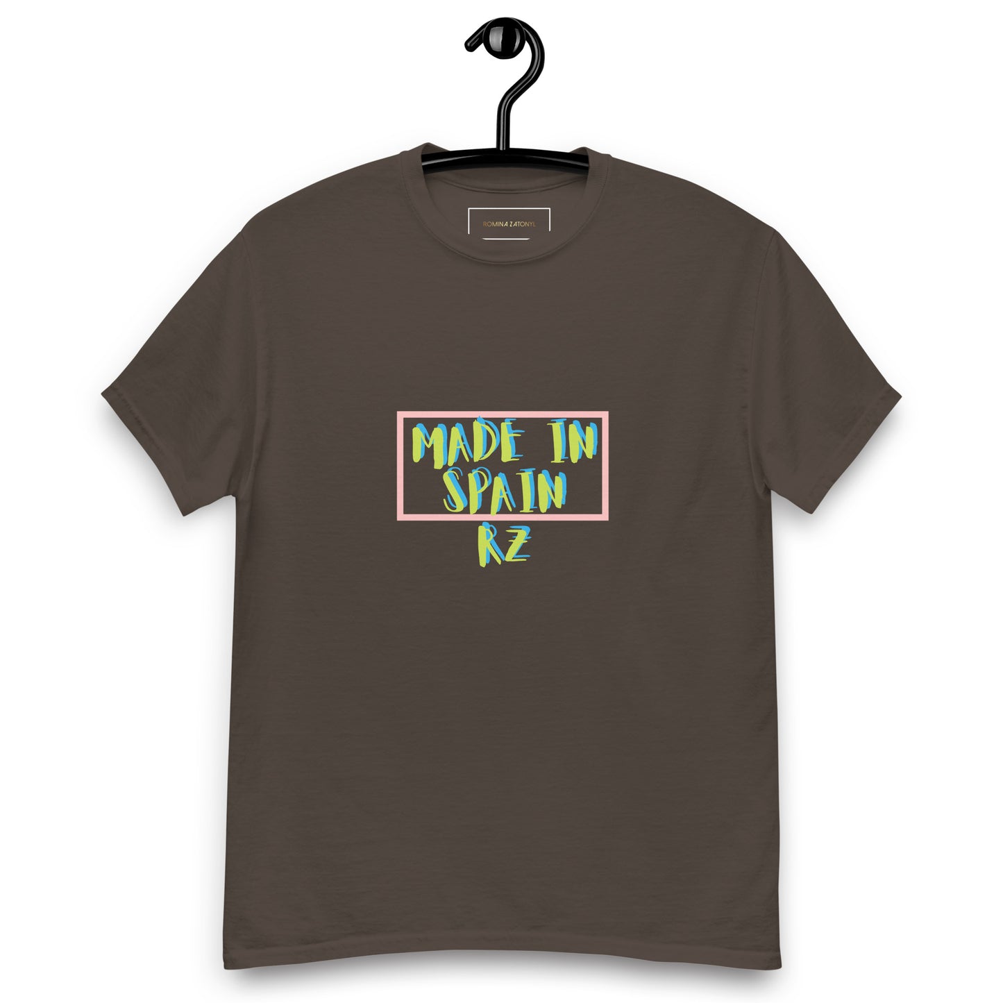 Camiseta doble estampado RZ, hombre