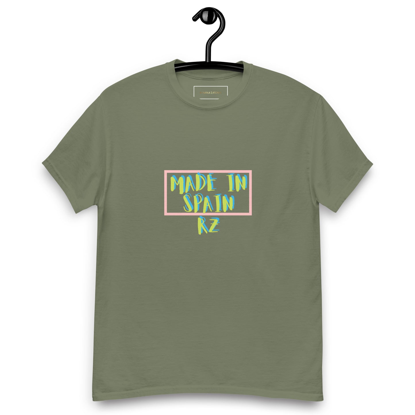 Camiseta doble estampado RZ, hombre