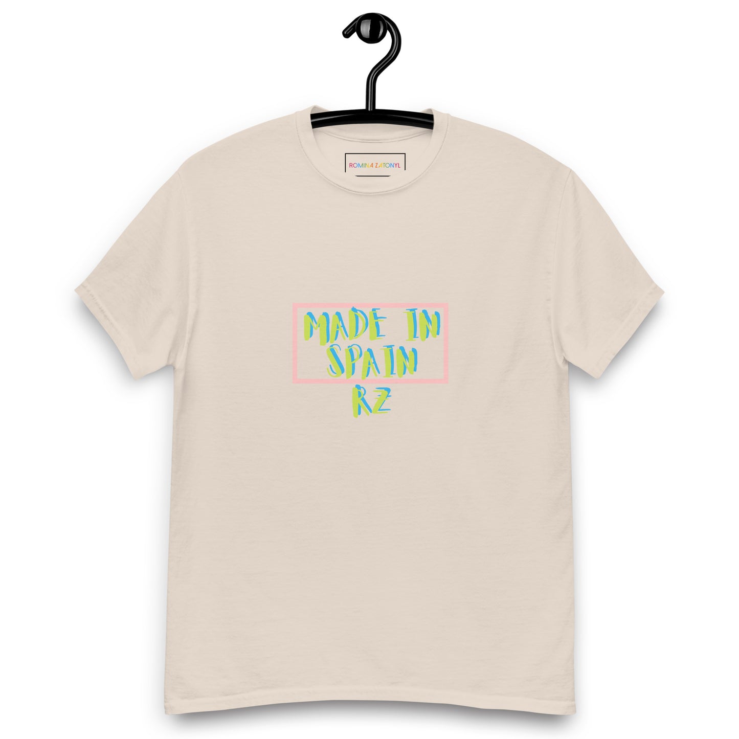Camiseta doble estampado RZ, hombre