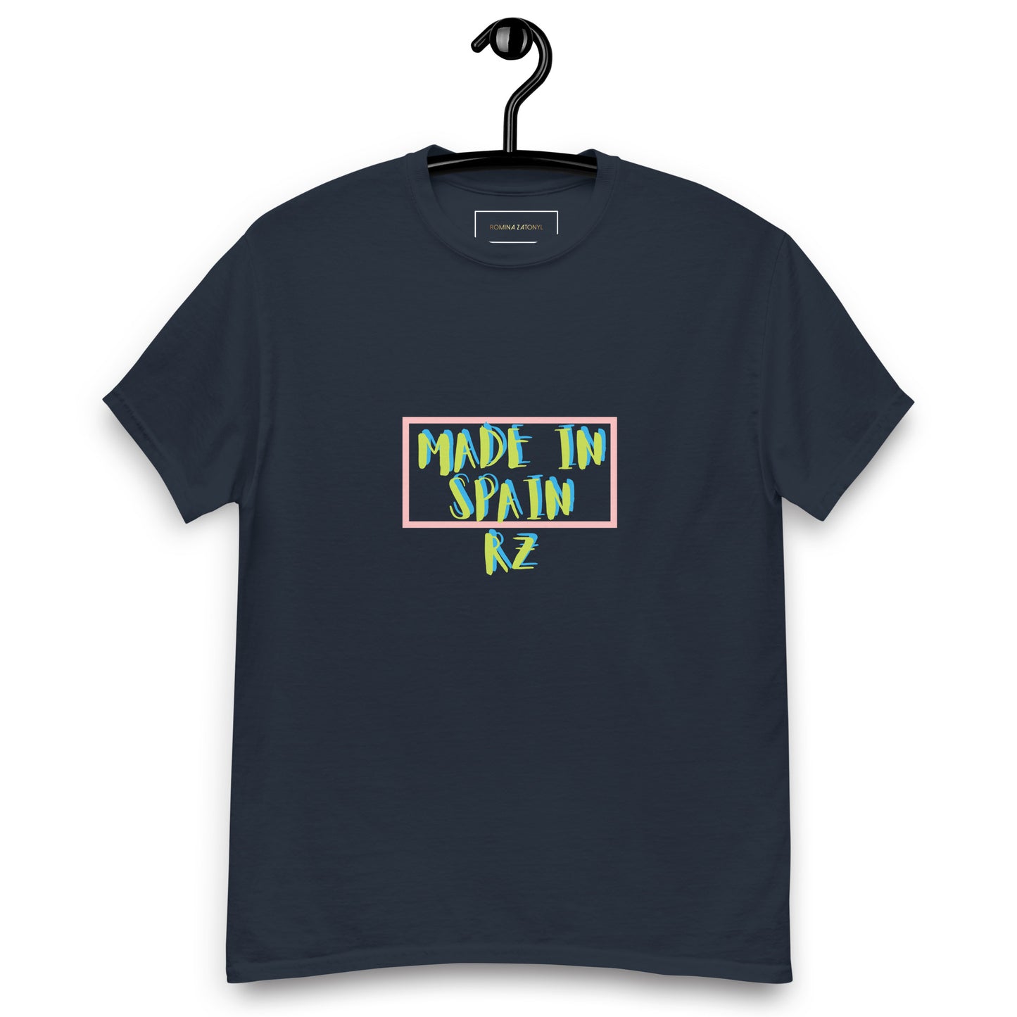 Camiseta doble estampado RZ, hombre