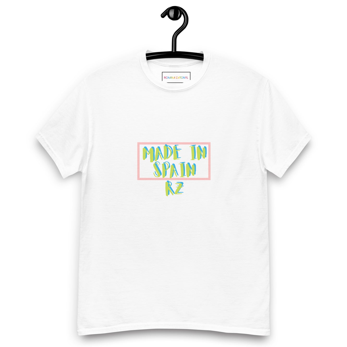 Camiseta doble estampado RZ, hombre