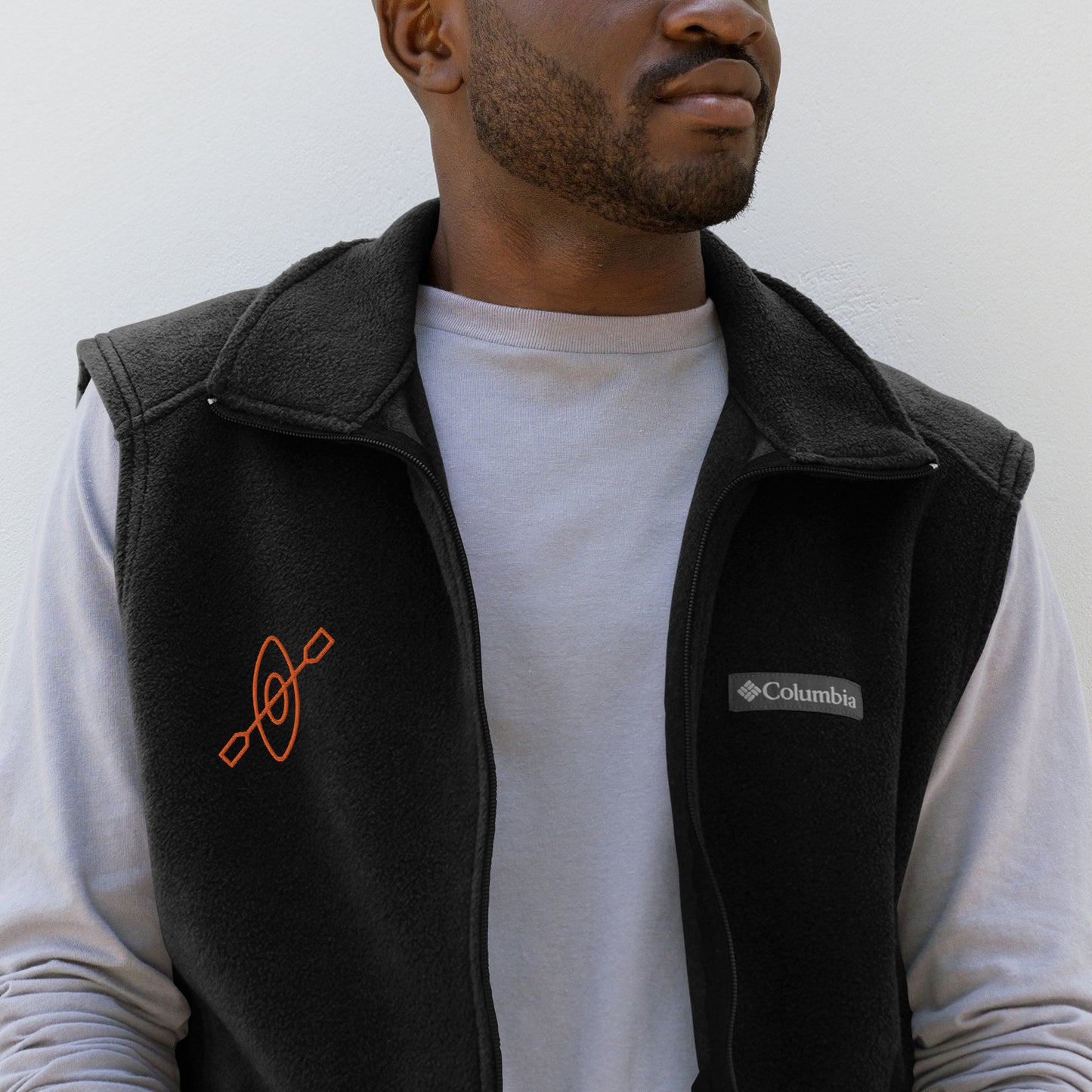 Chaqueta polar bordada Columbia, hombre