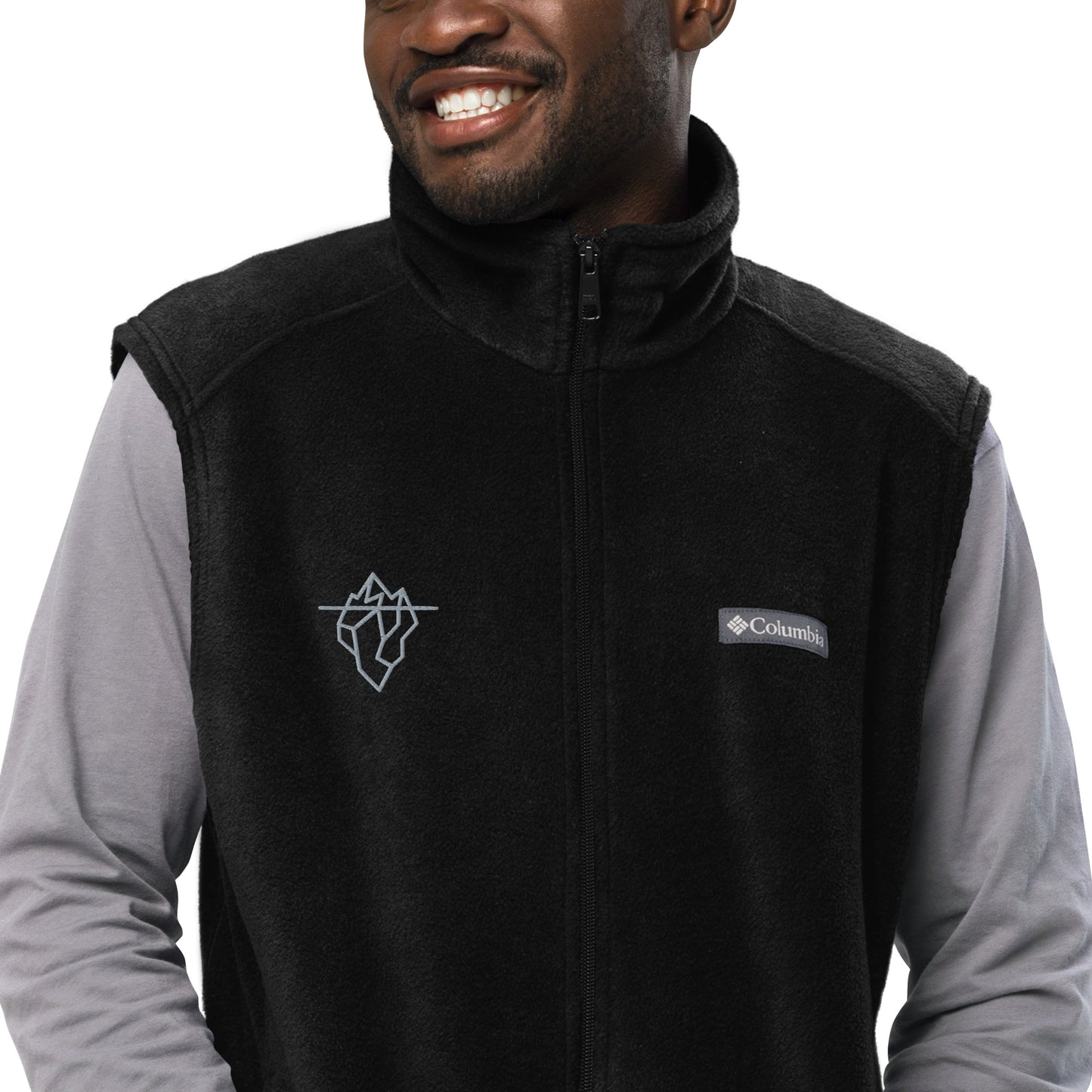 Chaqueta polar bordada Columbia, hombre