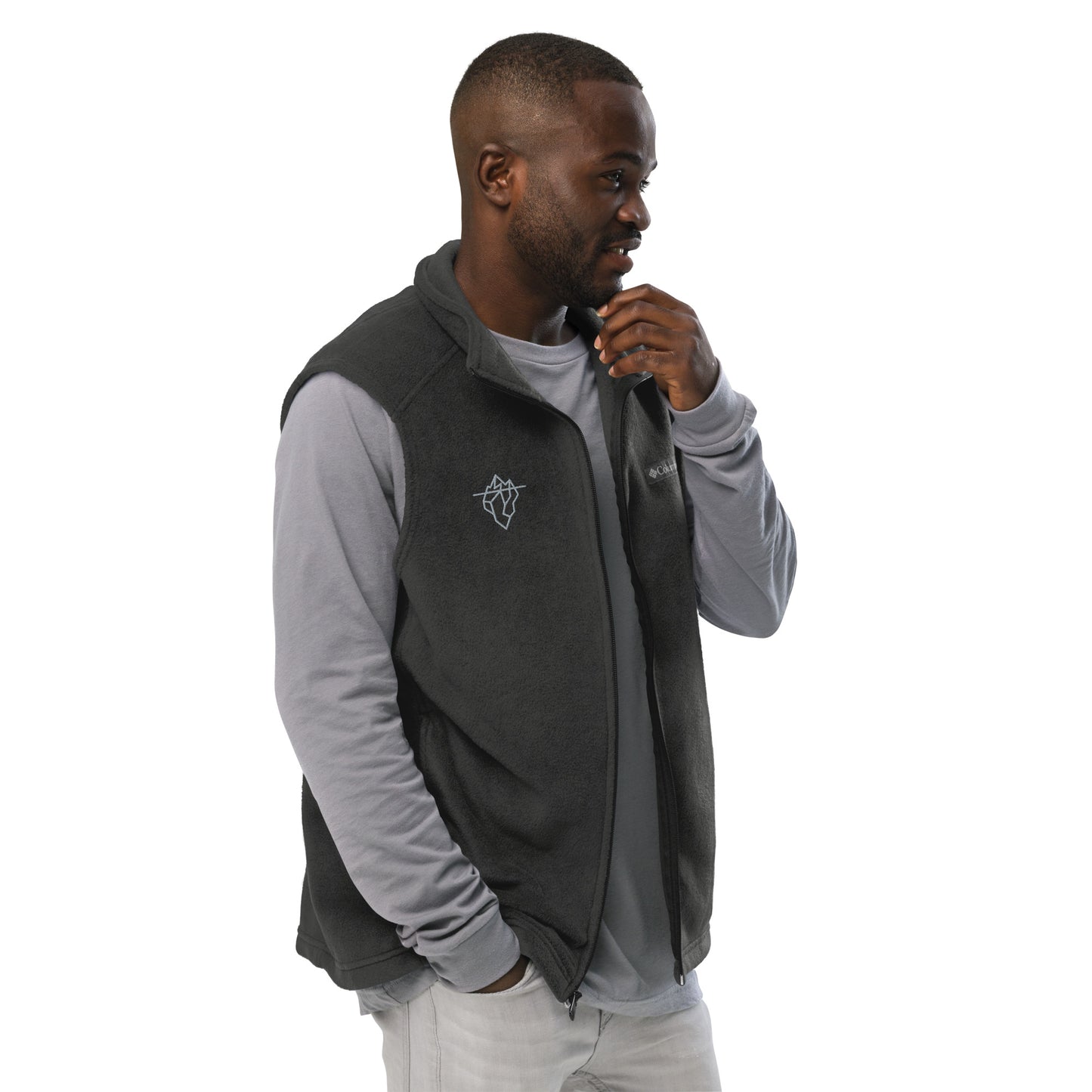 Chaqueta polar bordada Columbia, hombre