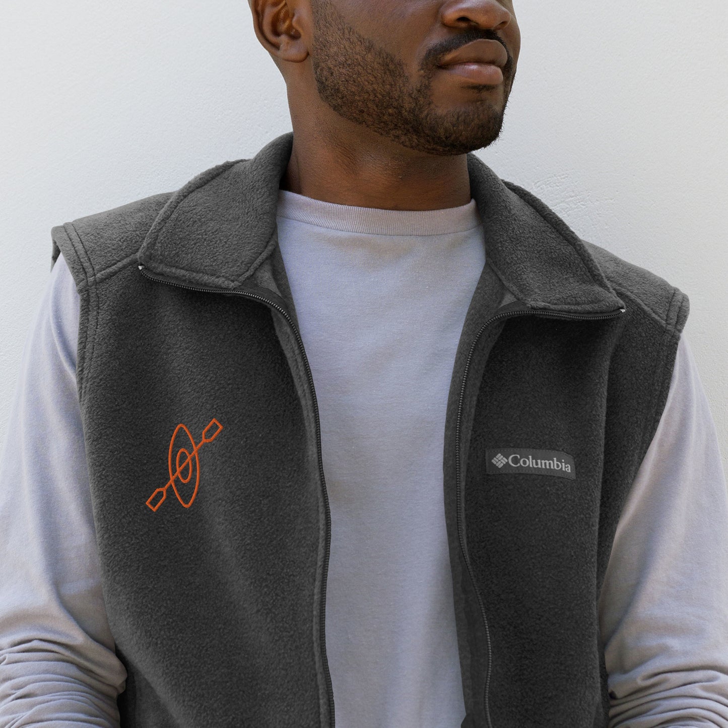 Chaqueta polar bordada Columbia, hombre