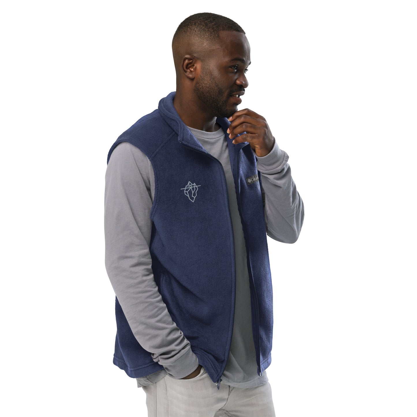 Chaqueta polar bordada Columbia, hombre