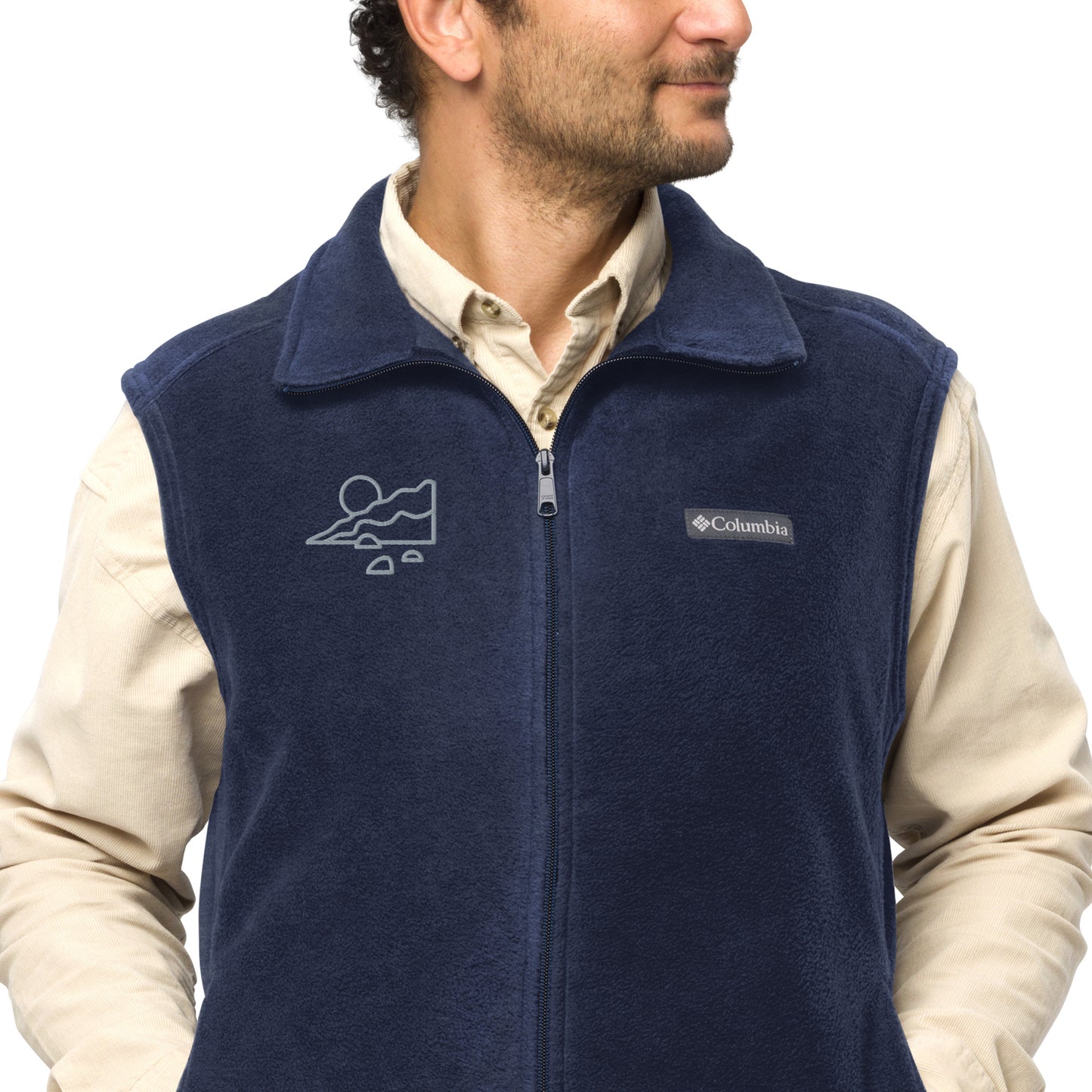 Chaleco polar bordado Columbia, hombre