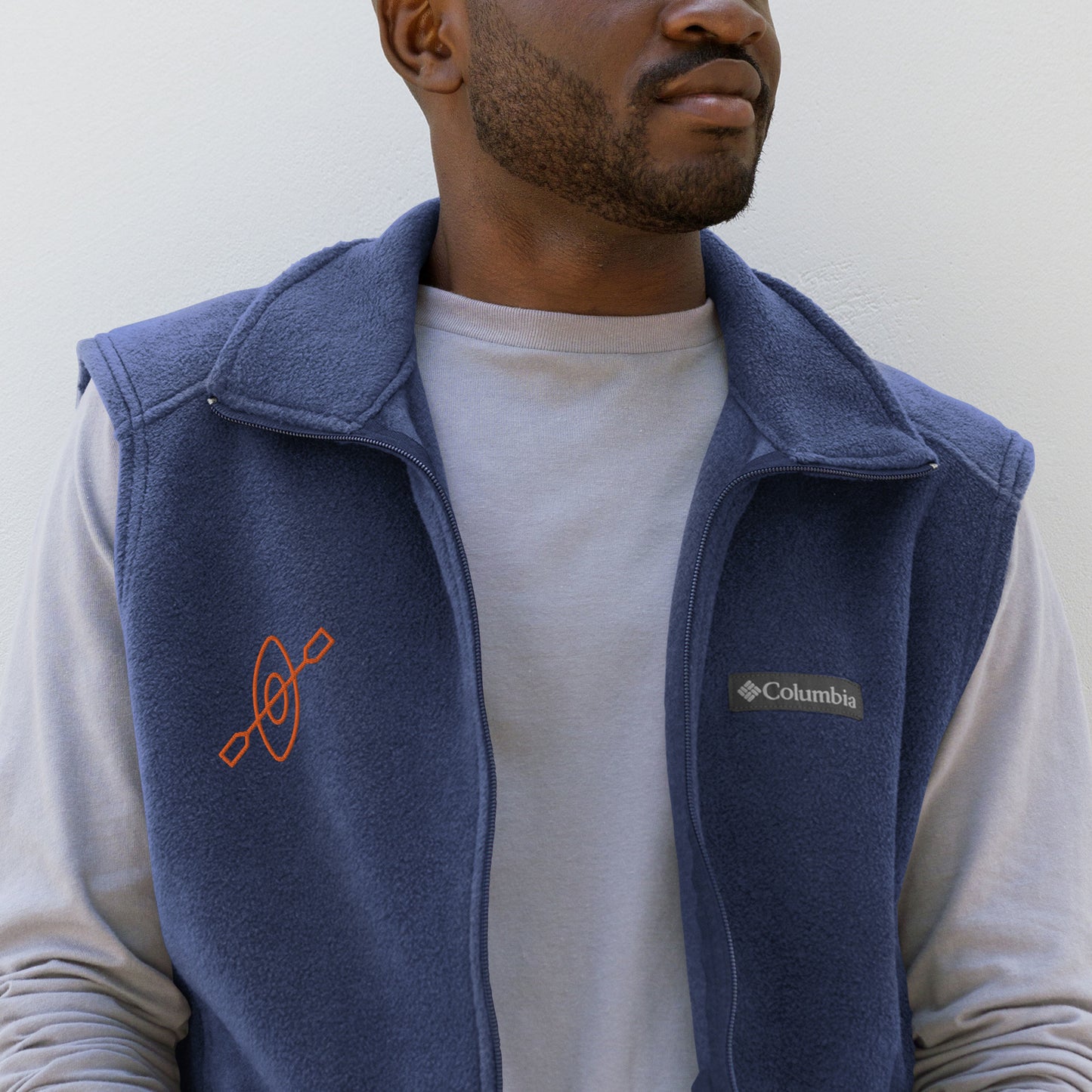 Chaqueta polar bordada Columbia, hombre