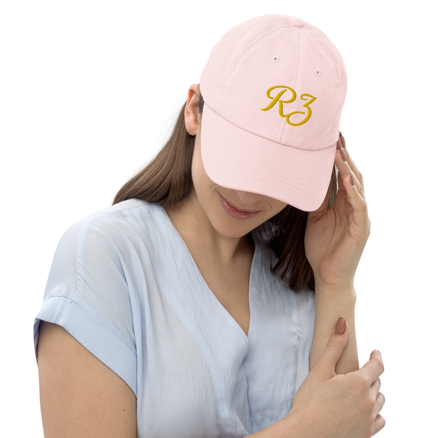 Gorra béisbol color pastel, logo RZ bordado, unisex