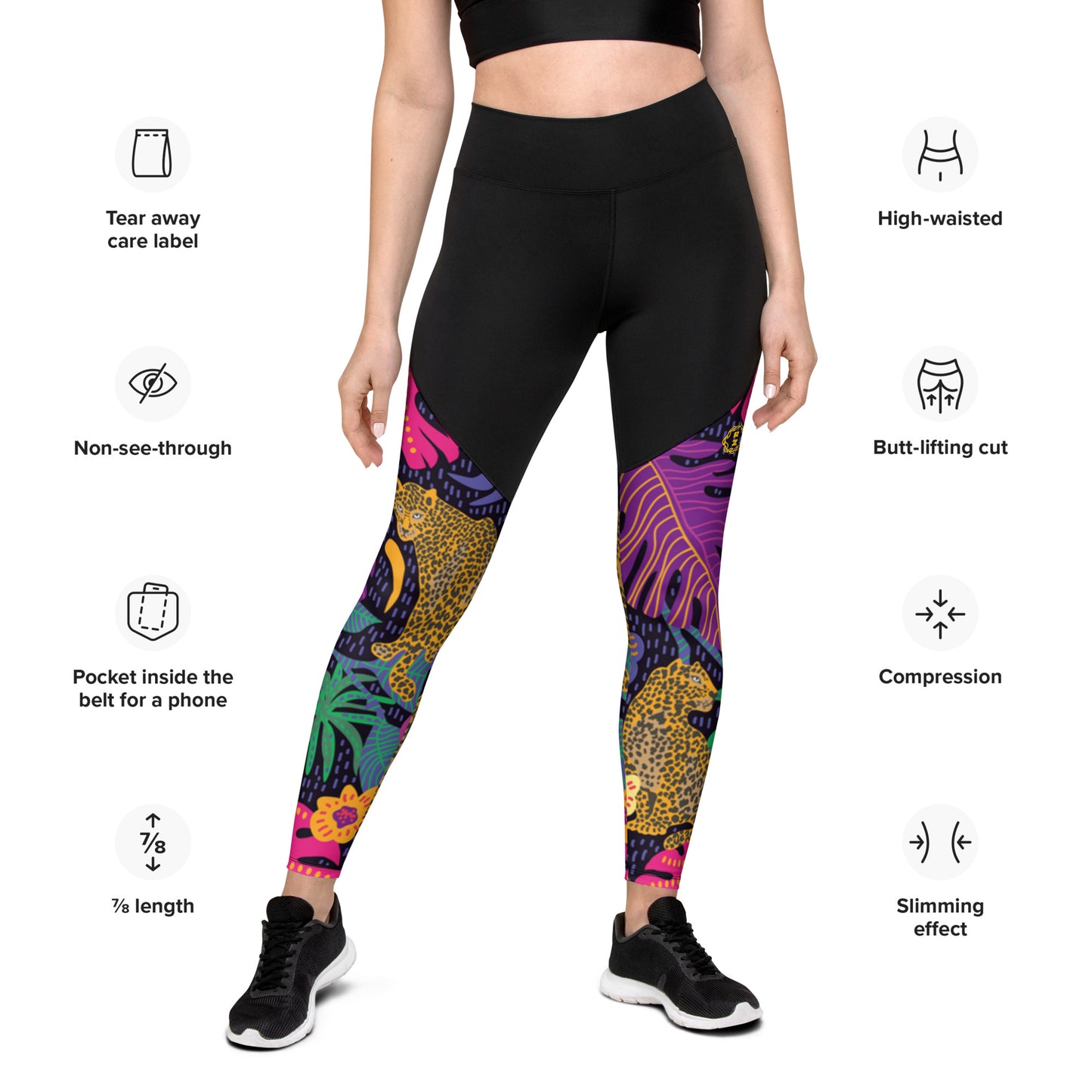 Leggins de deporte RZ Leopard
