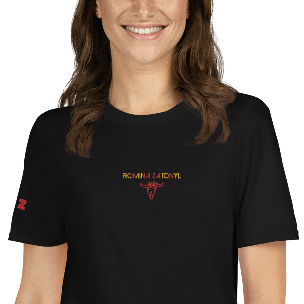 Camiseta bordada y estampada RZ unisex