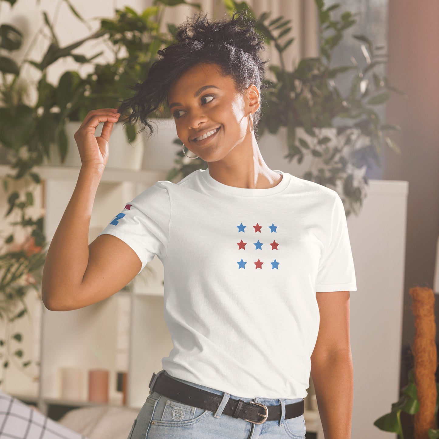 Camiseta bordada y estampada RZ unisex