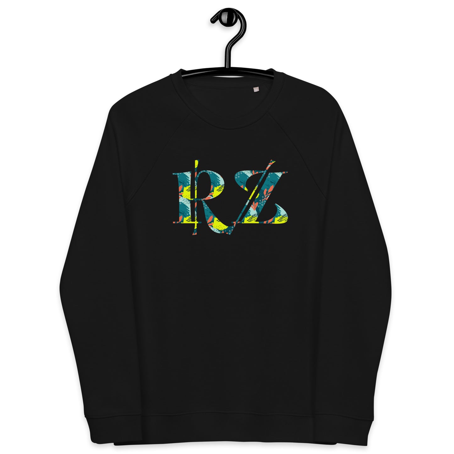 Sudadera raglán estampada RZ, unisex