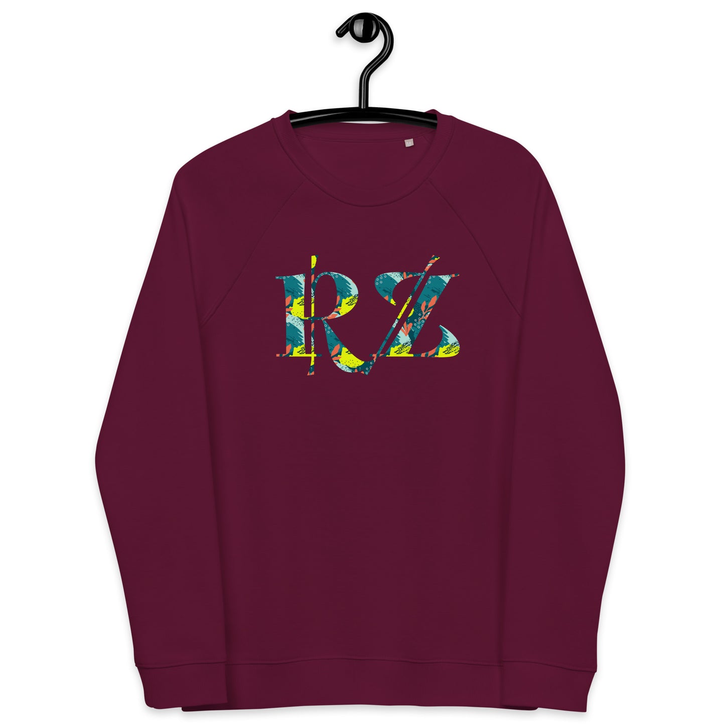 Sudadera raglán estampada RZ, unisex