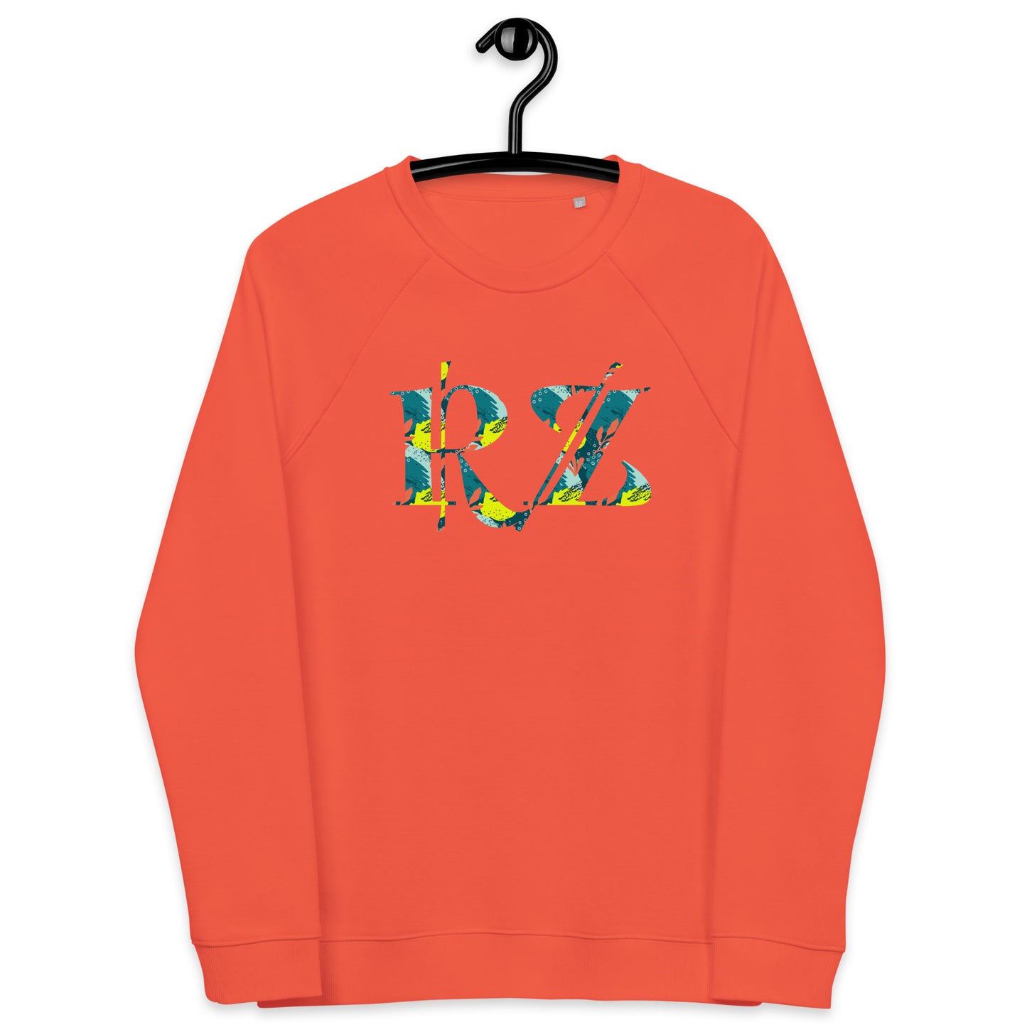 Sudadera raglán estampada RZ, unisex