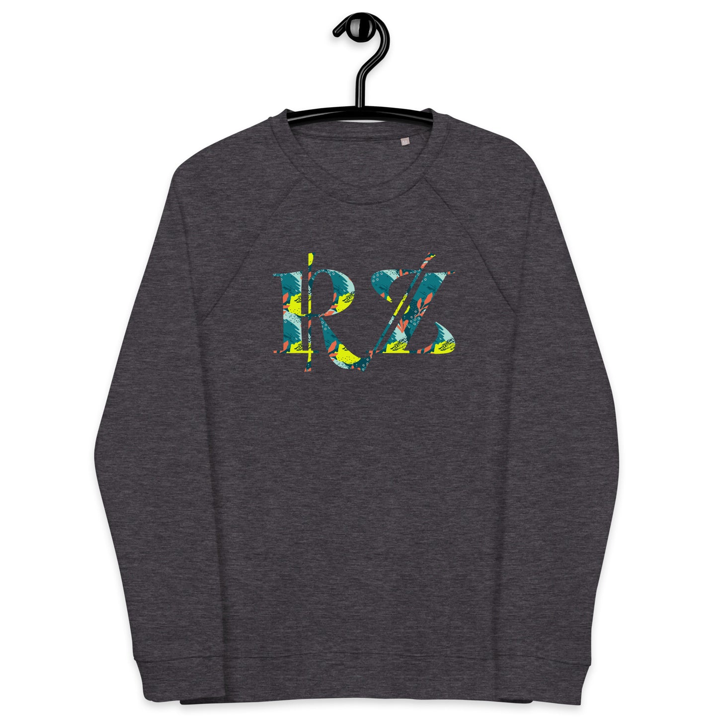 Sudadera raglán estampada RZ, unisex