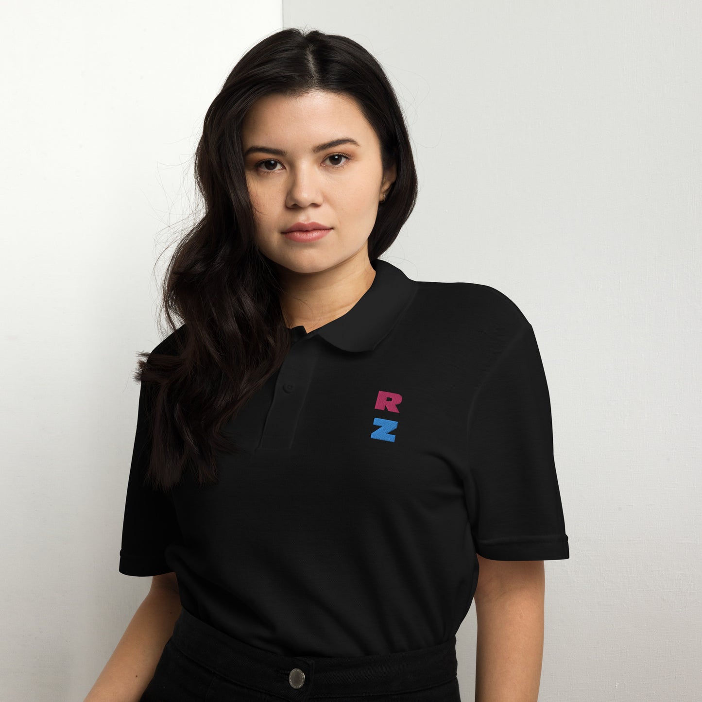Polo de piqué bordada unisex RZ