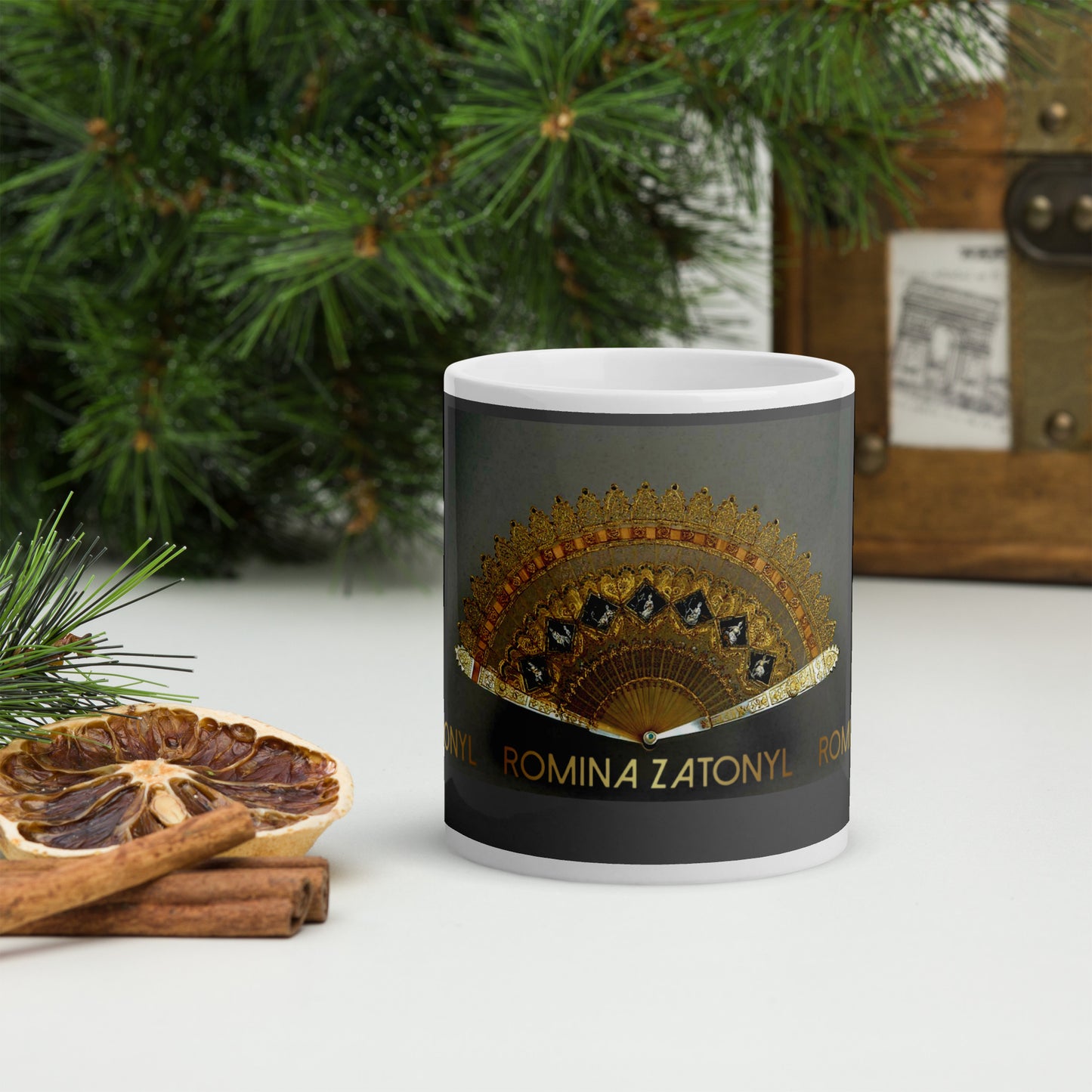 Taza blanca brillante RZ
