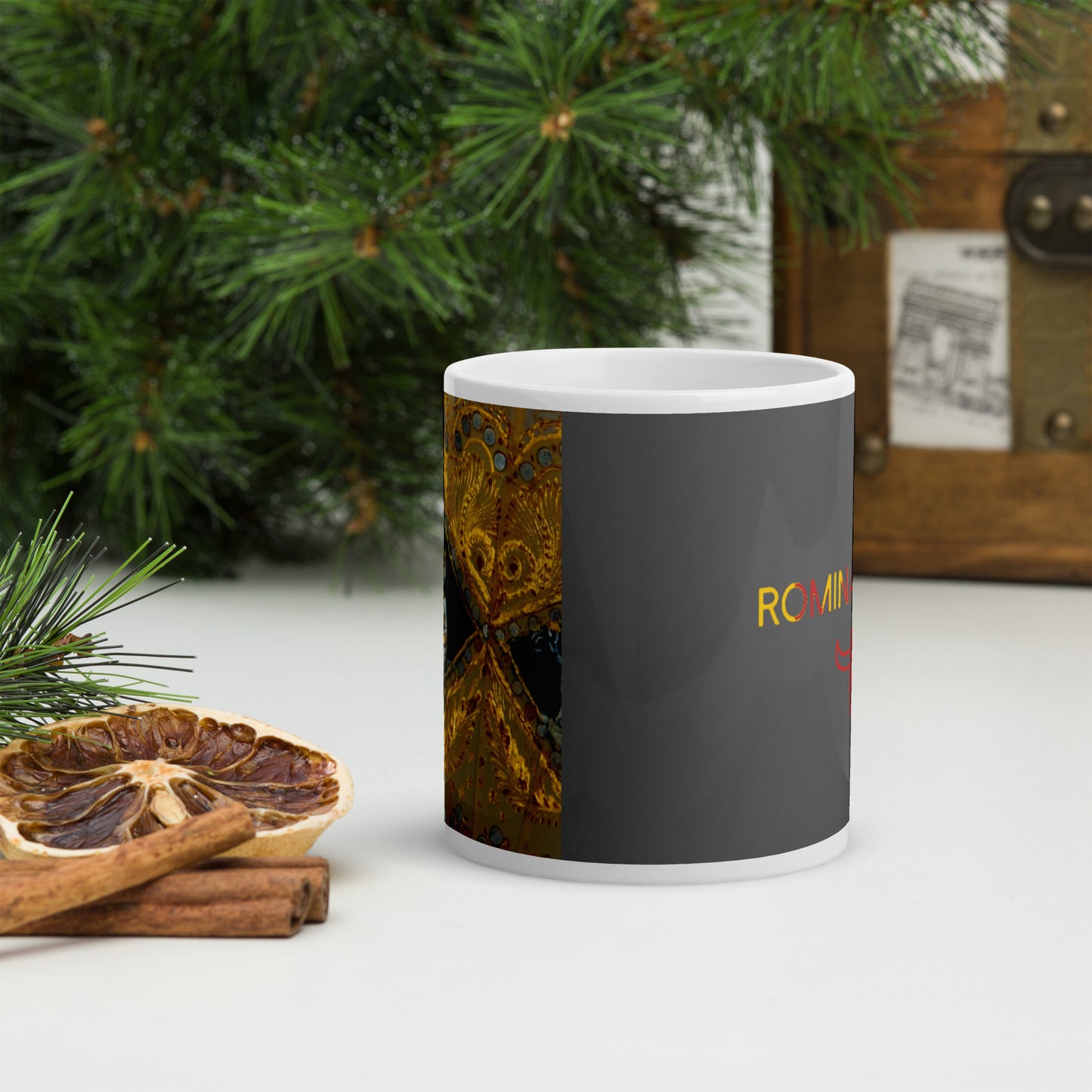 Taza blanca brillante RZ