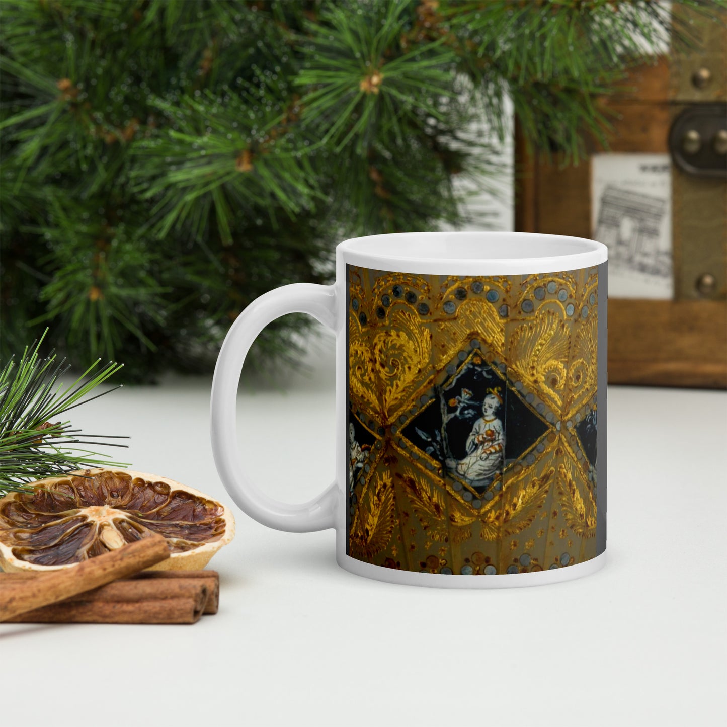 Taza blanca brillante RZ