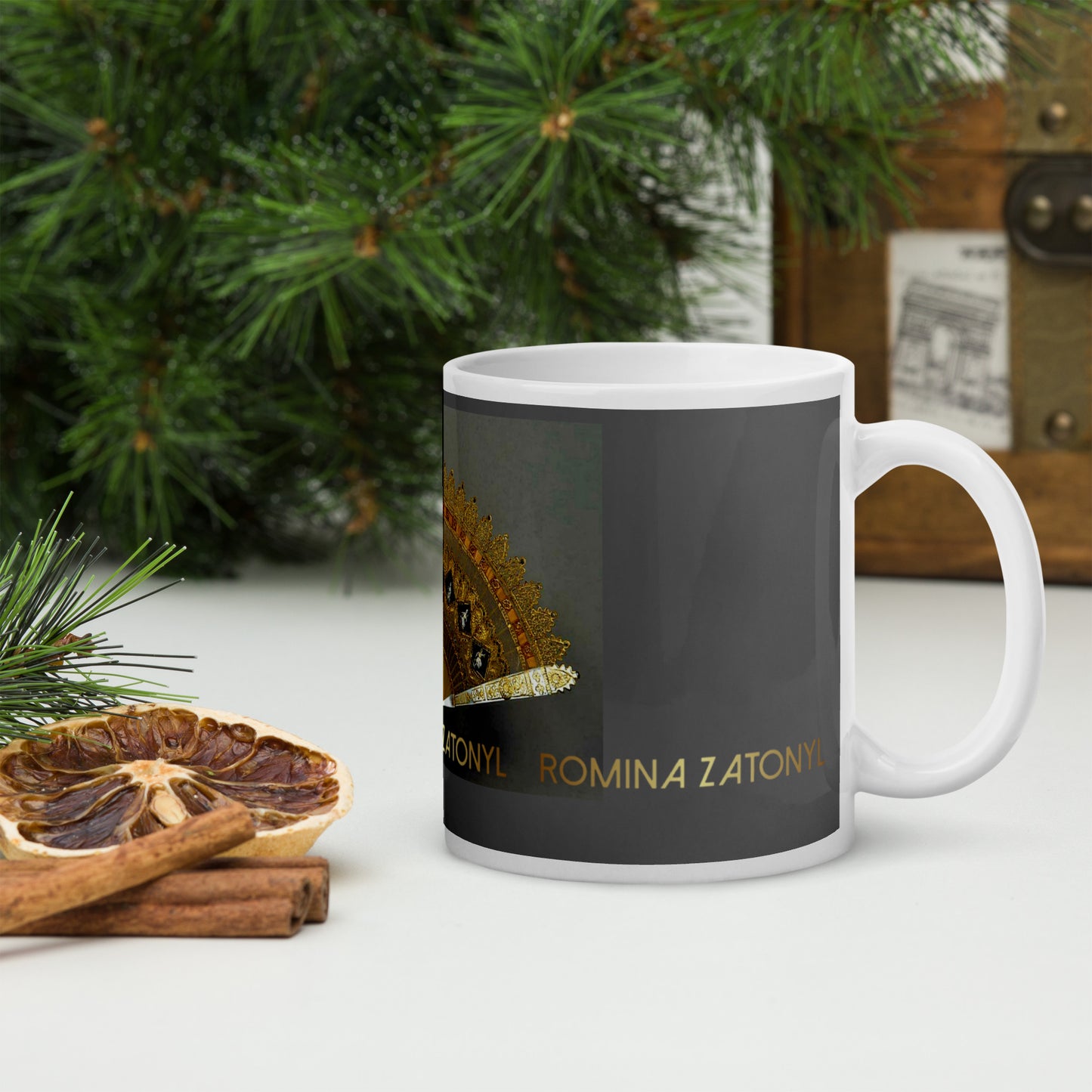 Taza blanca brillante RZ