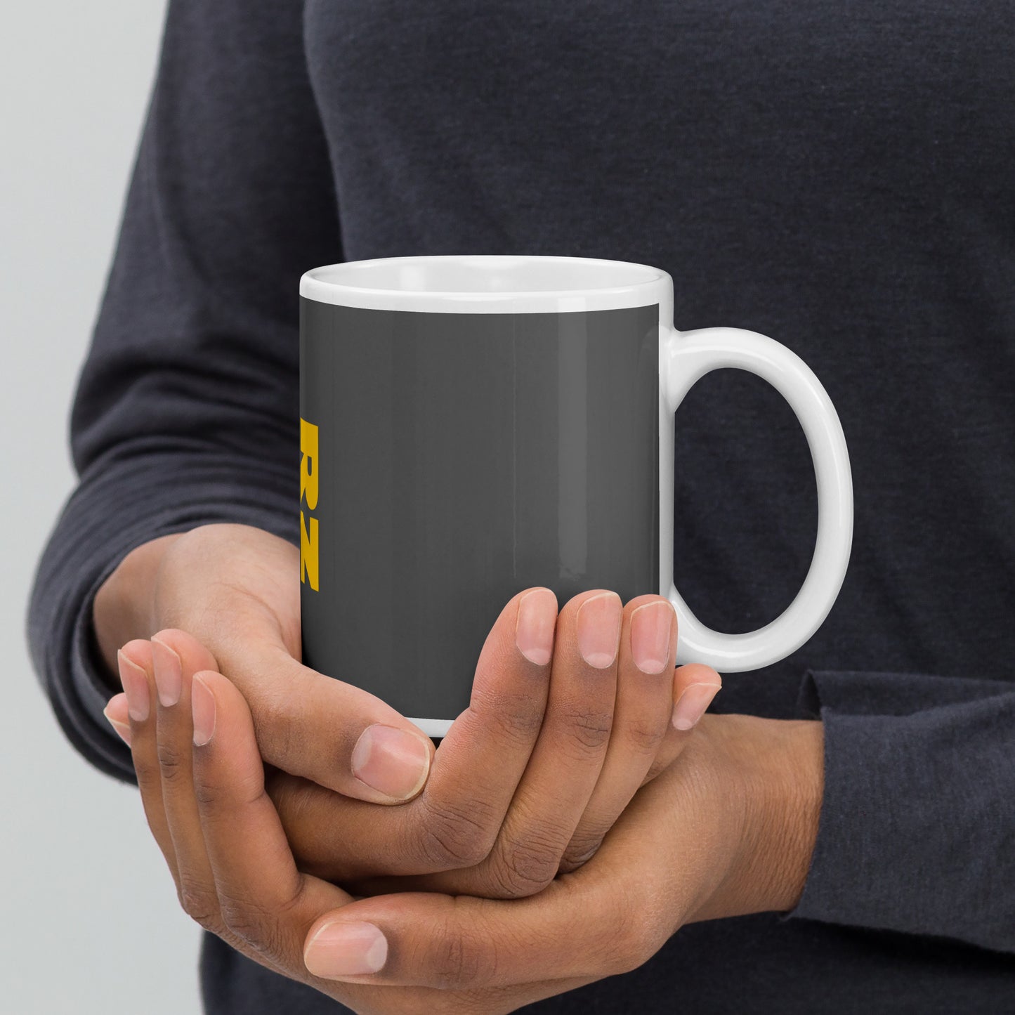 Taza blanca brillante RZ SPAIN