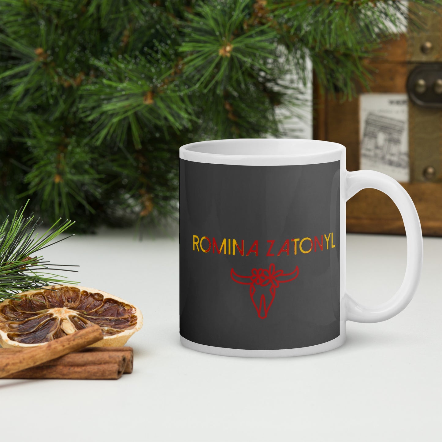 Taza blanca brillante RZ